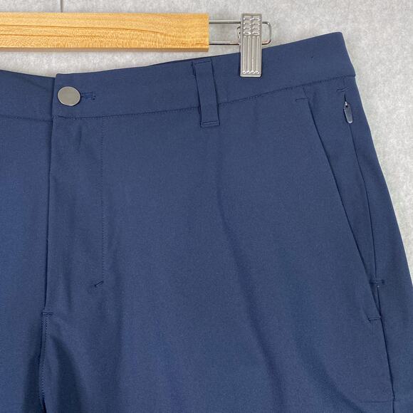 Lululemon Shorts Mens 34 (Fits 36) Blue Commission Classic Fit Short Warpstreme - Picture 2 of 7